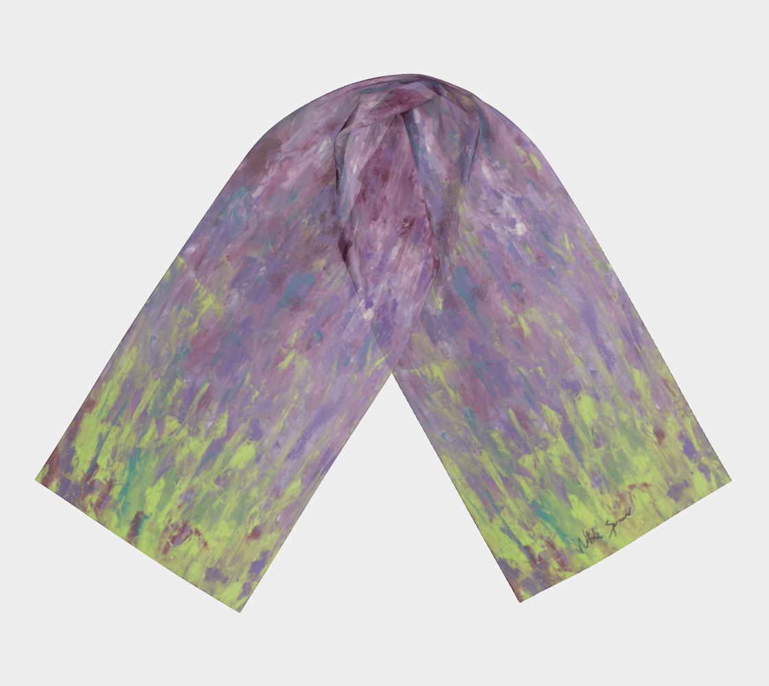 Améthyste - Foulard de soie - Nathalie Spooner