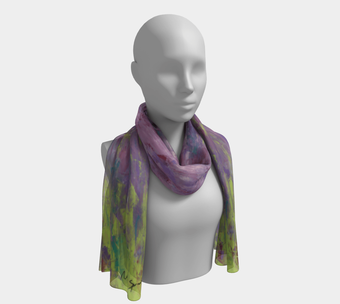 Améthyste - Foulard de soie - Nathalie Spooner