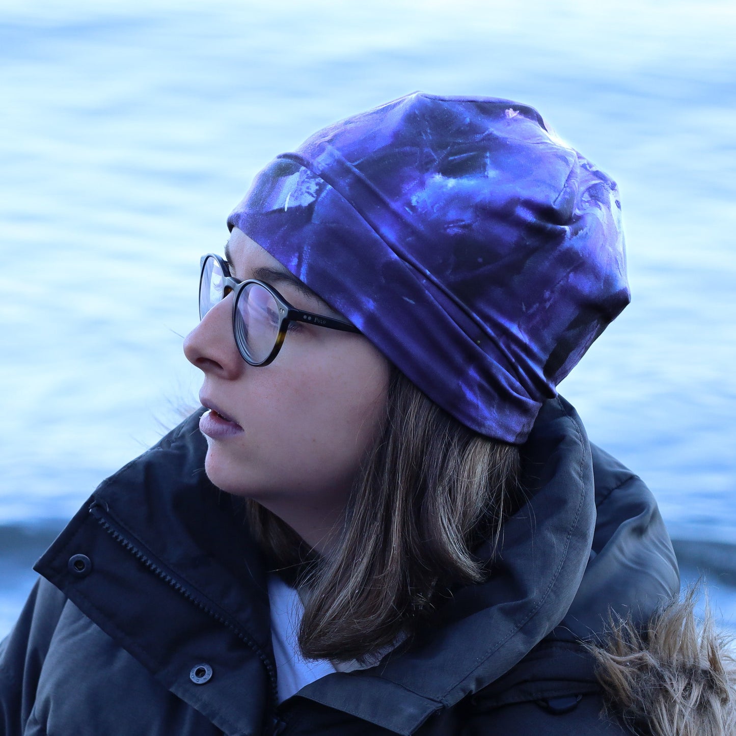 Violet au Vent - Tuque légère | Chapeau d'hiver | Bonnet de course - Nathalie Spooner
