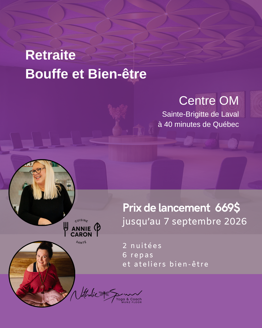 Fin de semaine Bouffe et Bien-Être à l'Ile aux Coudres - VOIR lien pour inscription