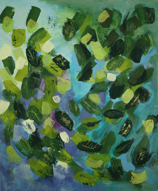 Kibō - Acrylique sur toile par Nathalie Spooner