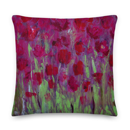 Rubis - Housse de coussin 18'' x 18'' - Nathalie Spooner