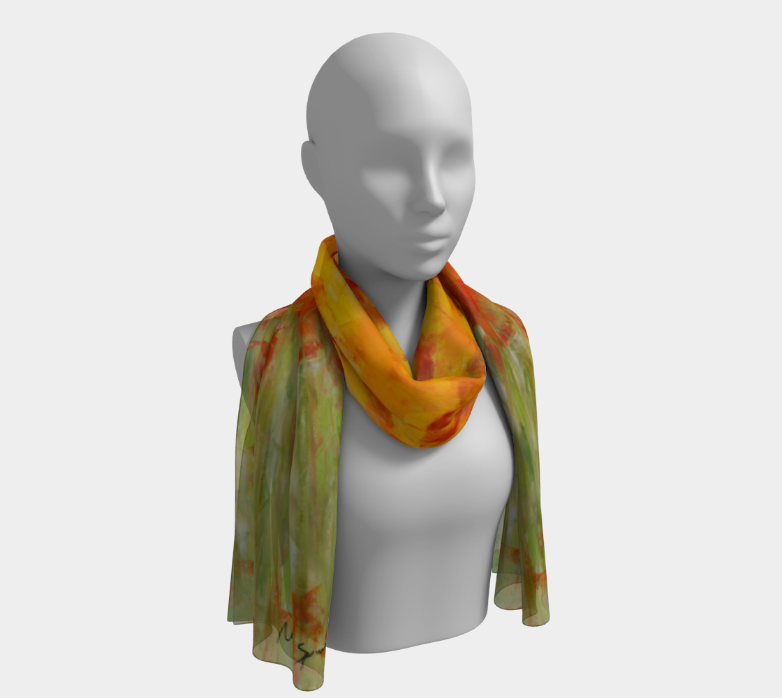 Carnelian- Silk scarf