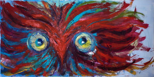 Griffon Regarde - moi - Oeuvre originale - Nathalie Spooner