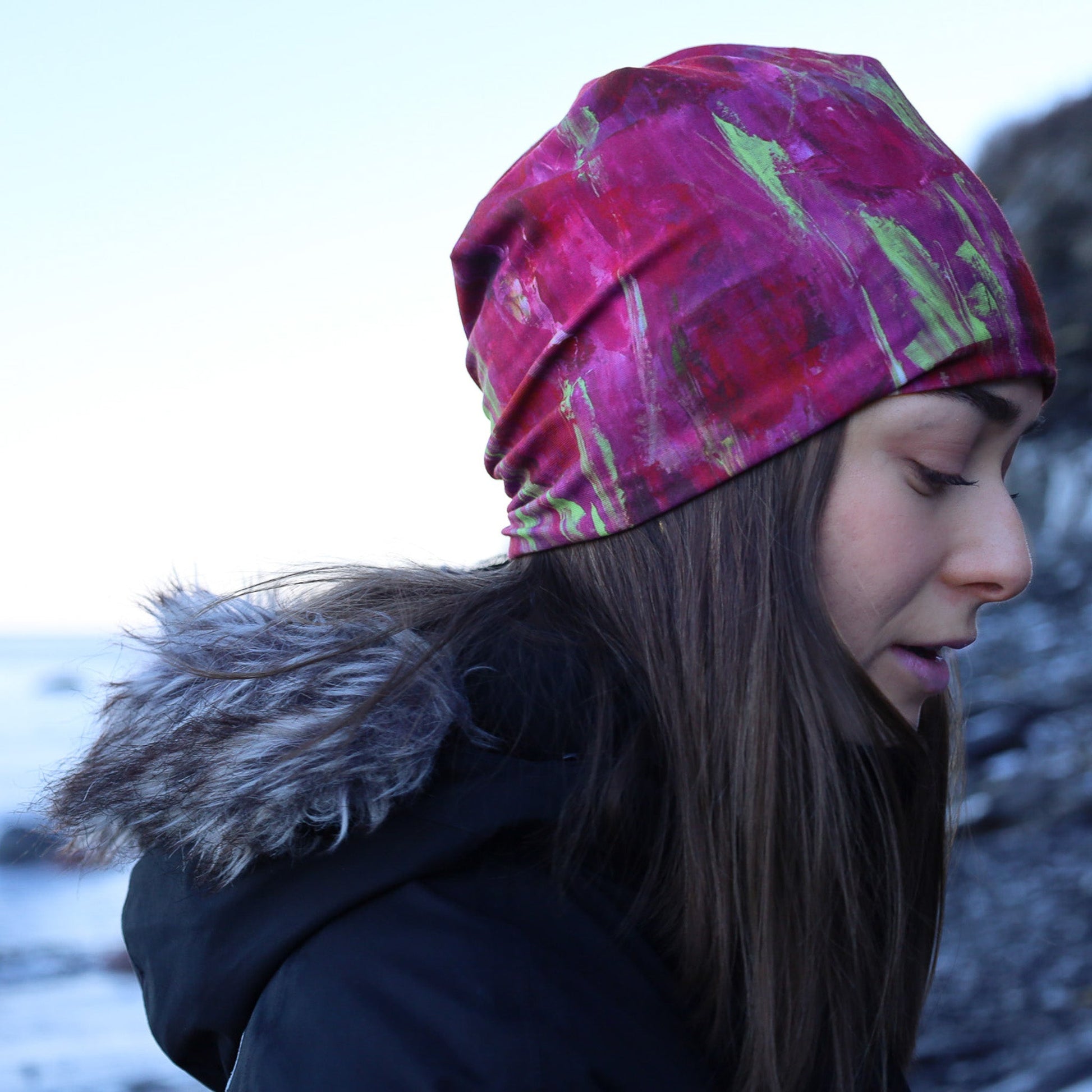 Rubis - Tuque légère | Chapeau d'hiver | bonnet de course - Nathalie Spooner