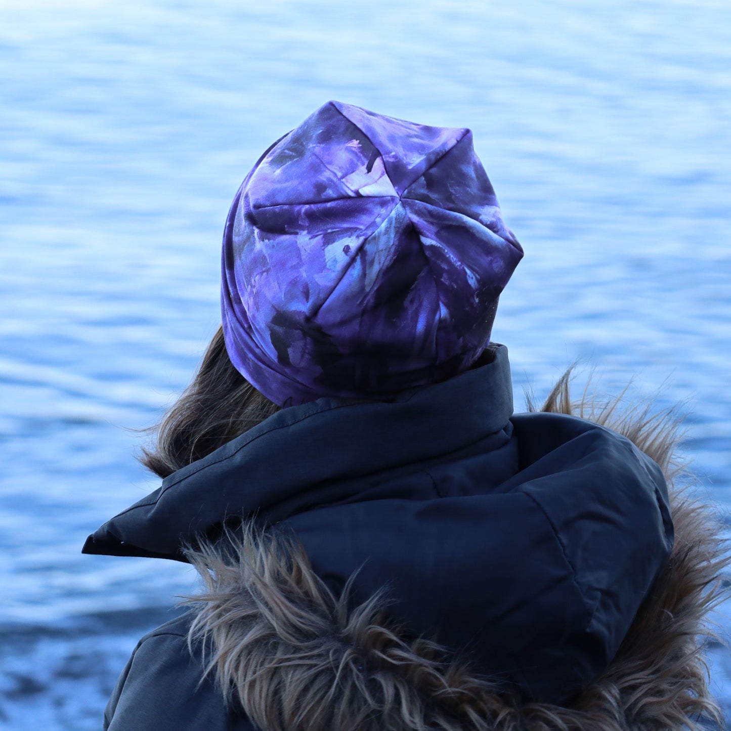 Violet au Vent - Tuque légère | Chapeau d'hiver | Bonnet de course - Nathalie Spooner